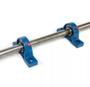 Imagem de Kit 2 Mancal Pedestal P204 com Rolamento 20mm com Eixo 60cm