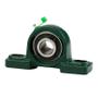Imagem de Kit 2 Mancal Pedestal P206 Com Rolamento 30Mm Com Eixo 60Cm