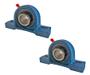 Imagem de Kit 2 Mancal Pedestal P206 Com Rolamento 30mm