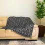 Imagem de Kit 2 Mantas Xale para Sofá Poltrona Cama em Jacquard 1,40x1,60m Decorativa Luxo