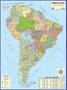 Imagem de Kit 2 Mapas Brasil + America Do Sul 120 X 90 Atualizado