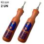 Imagem de Kit 2 Marcadores de Peças 60ml Laranja Bico Longo 2.0Mm Traço Forte - Baden