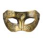 Imagem de Kit 2 Máscaras Gladiador Baile Festas Carnaval 50 Tons Cor Dourado E Prateado
