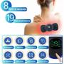 Imagem de Kit 2  Massagem Portátil EMS Coluna Cervical Adesivo, Smart Electroterapia Mini Massageador, USB, Ombro, Pescoço