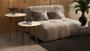 Imagem de kit 2 mesas sala Lateral e Apoio Retrô pés palito Havana - Off white com freijo - Comprar Moveis Em Casa