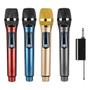 Imagem de Kit 2 Microfones Sem Fio Profissional Uhf Led Com Receptor - EL-5005