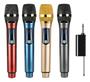 Imagem de Kit 2 Microfones Sem Fio Profissional Uhf Led Com Receptor