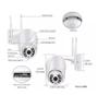 Imagem de Kit 2 Mini Câmera Smart Speed Dome 360 Wifi Segurança IP66 Full Compacta ANDROID IOS 8501S