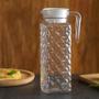Imagem de Kit 2 Mini Jarra Vidro Água Suco Refresco Com Tampa 600ml