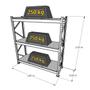 Imagem de Kit 2 mini porta pallet 250 kg 180x200x60 (CxLxP)