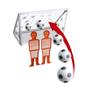 Imagem de Kit 2 Mini Traves Infantil + 1 Bola De Futebol + 2 Barreiras Chute a Gol