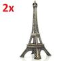 Imagem de Kit 2 miniaturas torre eiffel para decoração de quarto sala escritório