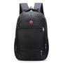 Imagem de Kit 2 Mochila Masculina Preta Trabalho Escolar  BL-602/BL-603/QL-054