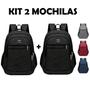 Imagem de Kit 2 mochila unissex masculino feminino barato