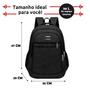 Imagem de Kit 2 Mochilas Bolsa Viagem Resistente Casual Viagem Faculdade Coreana Prática Unissex - Cores