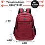 Imagem de Kit 2 Mochilas Bolsa Viagem Resistente Coreana Escolar Casual Masculina Feminina Faculdade - Cores