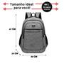 Imagem de Kit 2 Mochilas Bolsa Viagem Resistente Faculdade Coreana Masculina Feminina Escolar - Cores