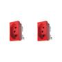 Imagem de Kit 2 Modulo Tomada 20A 250V Vermelho Stella Steck 868061VM