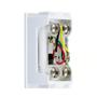 Imagem de Kit 2 Módulo Tomada Conector Entrada RJ11 4 Vias P/ Telefone