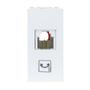 Imagem de Kit 2 Módulo Tomada Conector Entrada RJ11 4 Vias P/ Telefone