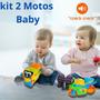 Imagem de Kit 2 Motos Baby Mini Brinquedo Infantil Corrida Com Som