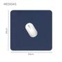 Imagem de Kit 2 Mouse Pad 20x20cm Pequeno Quadrado Sintético Fino Slim Antiderrapante Azul Marinho