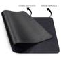 Imagem de Kit 2 Mouse Pad Pequeno 25X20 Couro Eco Retangular Preto