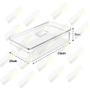 Kit 2 Organizador Porta Mantimento Ovo 2,8L Tampa Geladeira Fruta Verdura Clear Fresh - Ou Imagem de Kit 2 Organizador Porta Mantimento Ovo 2,8L Tampa Geladeira Fruta Verdura Clear Fresh - Ou