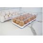 Kit 2 Organizador Porta Mantimento Ovo 2,8L Tampa Geladeira Fruta Verdura Clear Fresh - Ou Imagem de Kit 2 Organizador Porta Mantimento Ovo 2,8L Tampa Geladeira Fruta Verdura Clear Fresh - Ou