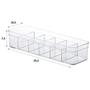 Imagem de Kit 2 Organizador Transp. C Divisórias Multiuso 35x10x7 1127 Paramount