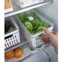 Kit 2 Organizadores De Geladeira Com Escorredor 5L Caixas Plásticas Para Legumes Clear Fresh OU Imagem de Kit 2 Organizadores De Geladeira Com Escorredor 5L Caixas Plásticas Para Legumes Clear Fresh OU