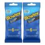 Imagem de Kit 2 Pacotes Preservativo Blowtex ActionMax C/ 6 Un Cada