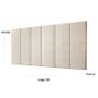 Imagem de Kit 2 Paineis Cama Box Solene 1,60 Tecido Suede Cor Nude