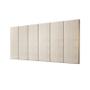 Imagem de Kit 2 Paineis Cama Box Solene 1,60 Tecido Suede Cor Nude