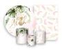 Imagem de Kit 2 Painéis De Festa + Trio De Capas Cilindro - Tropical Aloha Aquarela Rosa 004
