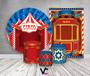 Imagem de Kit 2 Painéis De Festa + Trio De Capas Cilindro - Um Dia No Circo Vermelho 009