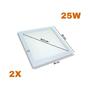 Imagem de Kit 2 Painel Led Embutir Quadrado 25W 6000K Bivolt Premium