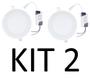Imagem de Kit 2 Painel Plafon Led 12w Embutir Redondo Branco Frio Decoração Iluminação