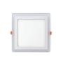 Imagem de kit 2 Painel Plafons Embutir LED Quadrado 18W Branco Frio