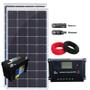 Imagem de Kit 2 Painel Solar 155W Controlador PWM Bateria Cabos MC4