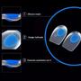 Imagem de Kit 2 Palmilha Ortopédica Silicone Gel Protetor Calcanhar Calcanheira Esporão Anti Impacto Tendão de Aquiles   