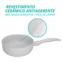 Imagem de Kit 2 Panela Cerâmica Antiaderente Ibiza Vanilla Branca 18cm