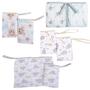 Imagem de Kit 2 Panos de boca para Bebê Soft Estampado Super Absorvente E Macia C/ Prendedor De Chupeta