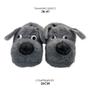 Imagem de Kit 2 Pantufas 3D Animais Infantil Adulto Antiderrapante Macia Feminina Masculina Unissex p/ Meninos Meninas Crianças Frio Inverno