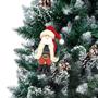 Imagem de Kit 2 Papai Noel Decorativo Premium Casaco Xadrez Verde e Vermelho 18cm - Master Christmas