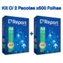 Imagem de Kit 2 Papel Sulfite Report Premium A4 Branco - 500 Folhas