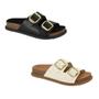 Imagem de Kit 2 Papete Sandalia Feminina Beira Rio Flatform com Fivela