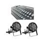 Imagem de Kit 2 Par Led 7X12W 6In 1 E Mesa Controladora Pilot 2000Wdmx