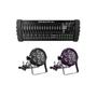 Imagem de Kit 2 Par Led 7X12W 6In 1 Rgbwa+Uv E Mesa Controladora Dmx