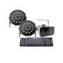 Imagem de Kit 2 Par Led + Máquina De Fumaça 2000W + Mesa Dmx 512